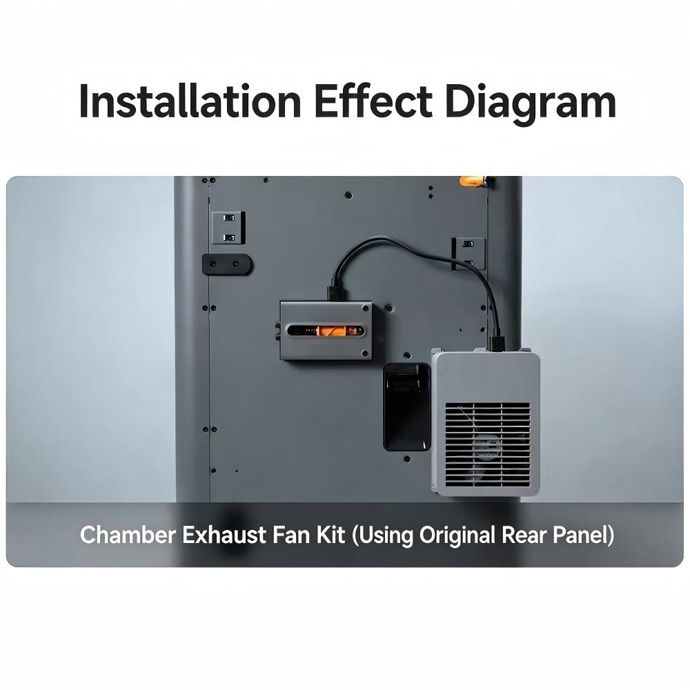 Genuine Bambu Lab External Exhaust Fan Kit for Bambu Lab P2S 3D Printers