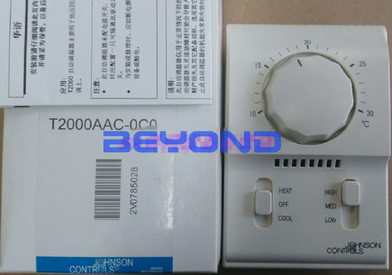 1PCS JOHNSON  T2000AAC-0C0 heating and cooling thermostat
