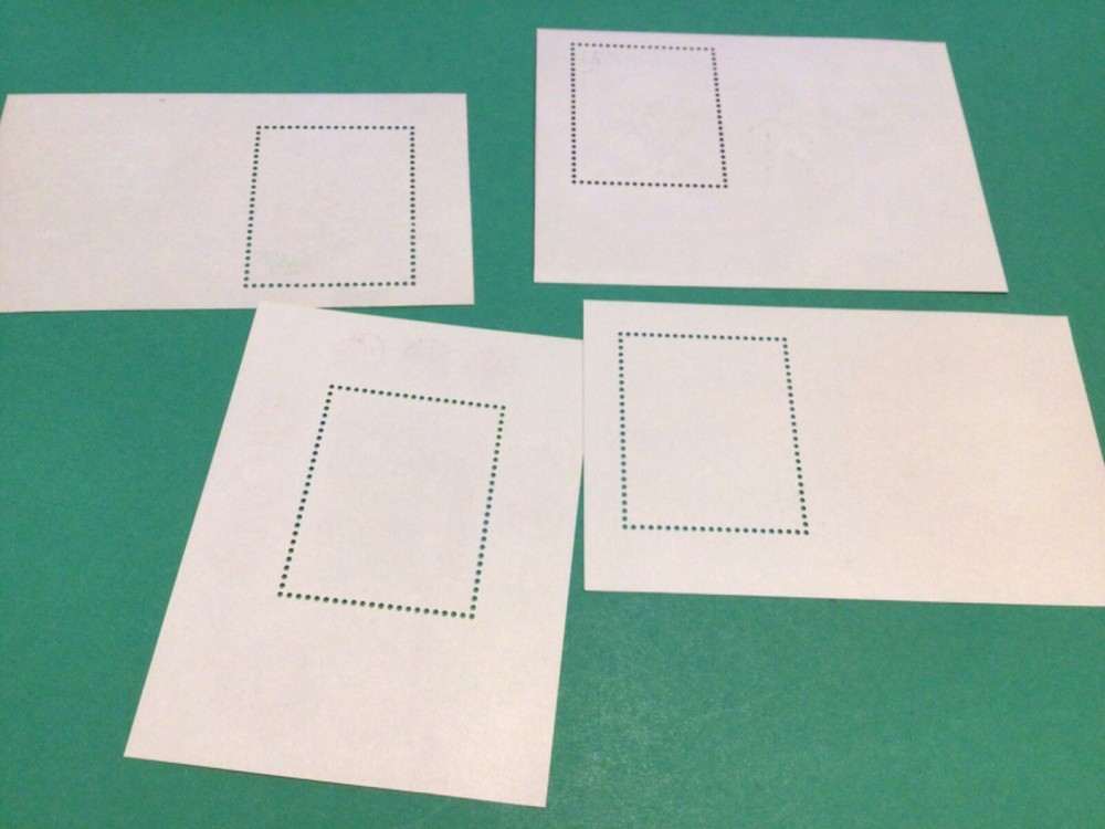Space on stamps 4 stamp sheets A20258