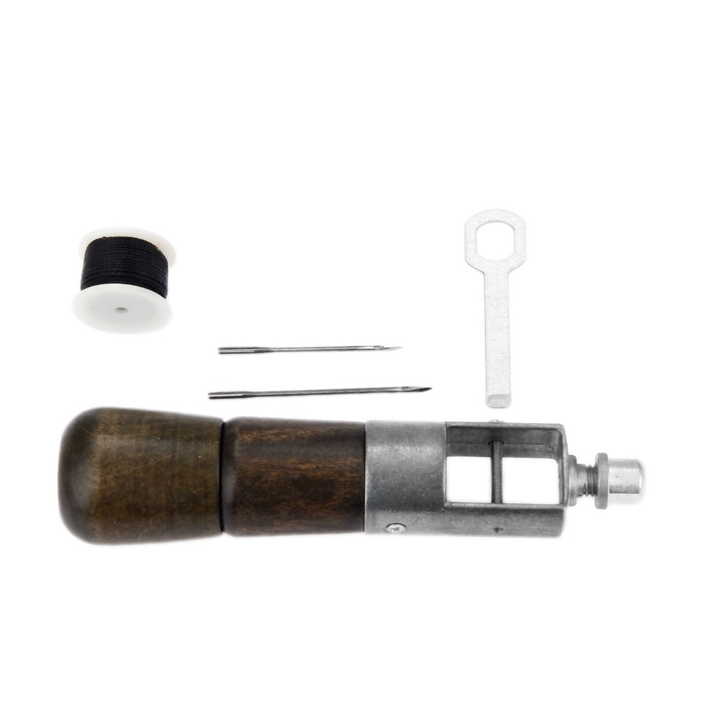 Automatic Lock Stitching Sewing Awl Needle Thread Bobbin Leather Craft DIY Tool