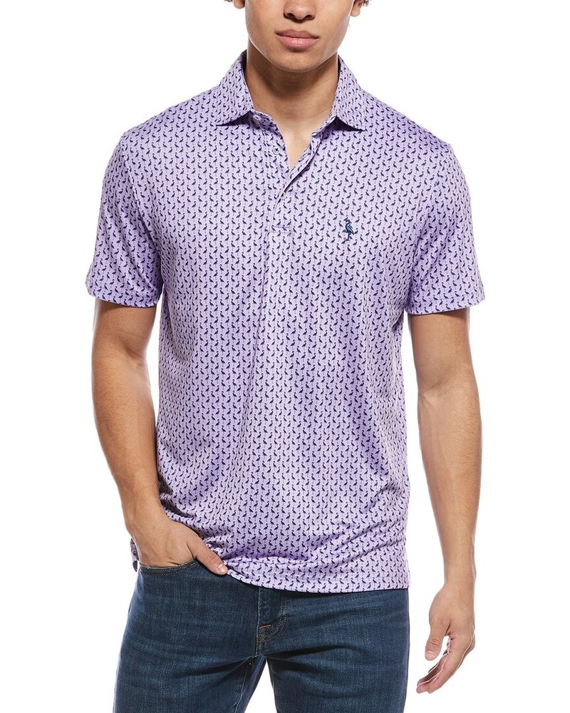 Tailorbyrd Byrds Printed Performance Polo Shirt Men's