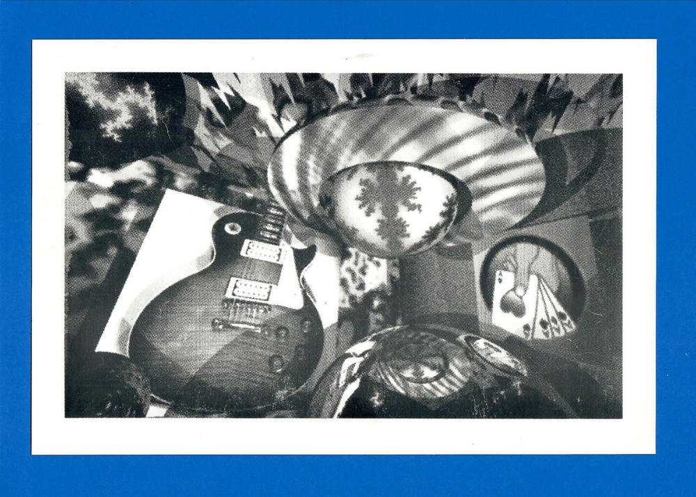 Ace Frehley KISS Rare Art Gallery Invitation 1993 First Sightings Postcard NJ