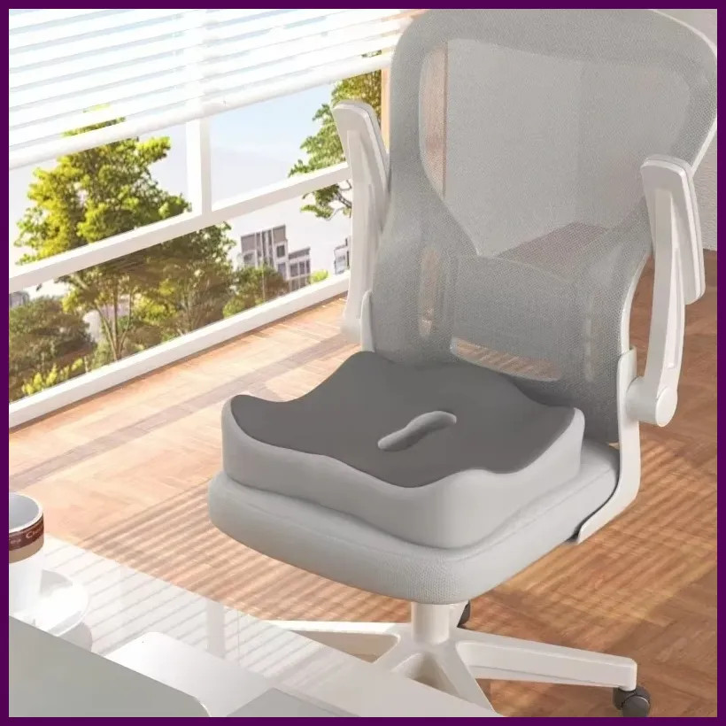 1pc Memory Foam Seat Cushion - 3D Ergonomic Support