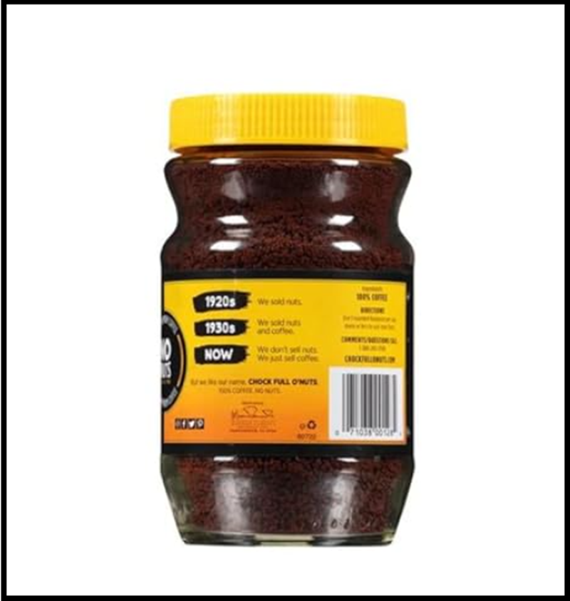 Chock Full o' Nuts Coffee, Regular Instant Coffee, Medium Roast, 7 Oz**