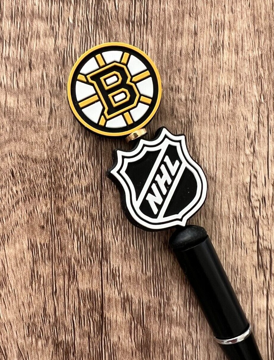 Handmade beaded pens. Hockey. Collect, gifts, gift basket filler, party