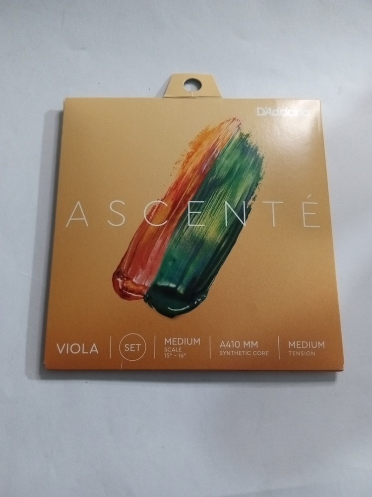 D'Addario Ascenté Viola String Set, Medium Scale Medium Tension A410 MM