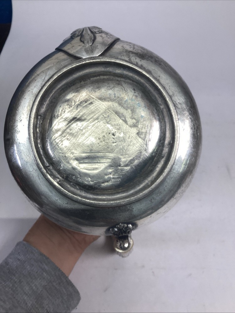 Antique Ornate Silver Plated Teapot