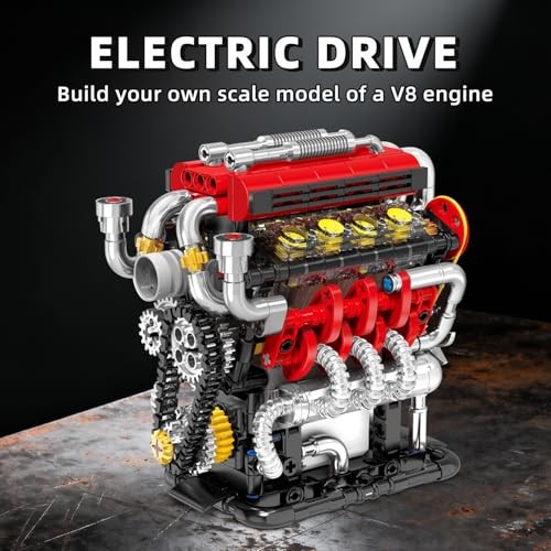 V8 Engine Model kit That Run,Build Your Own Mini V8 V8 Engine Building Set