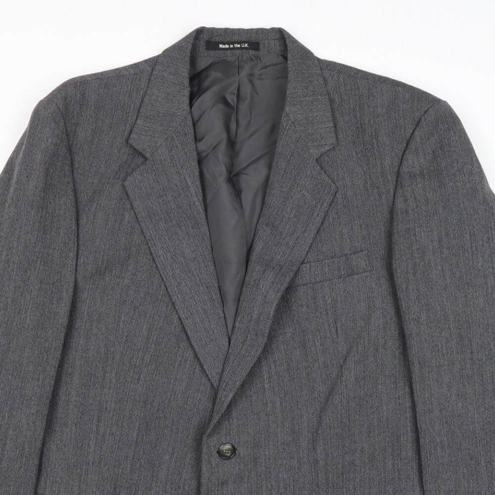 Vintage St Michael Mens Grey Polyester Blend Jacket Suit Jacket Size 44 Regular