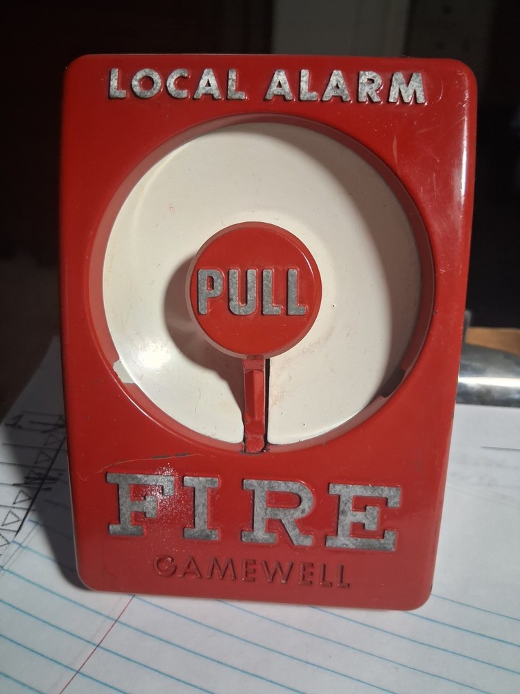 Vintage Gamewell Local Fire Alarm Pull Station