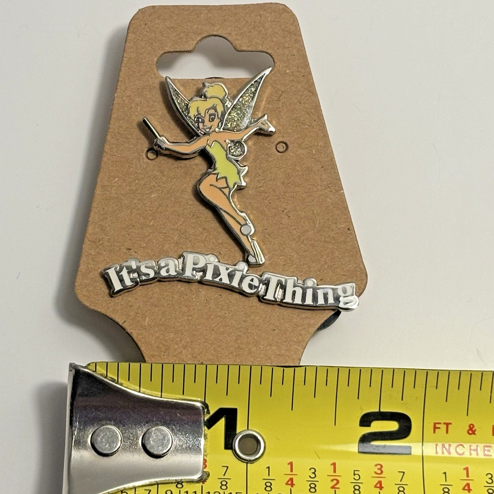 Disneyland Exclusive Tinker Bell Pin Set “It’s a Pixie Thing” Glitter Wings