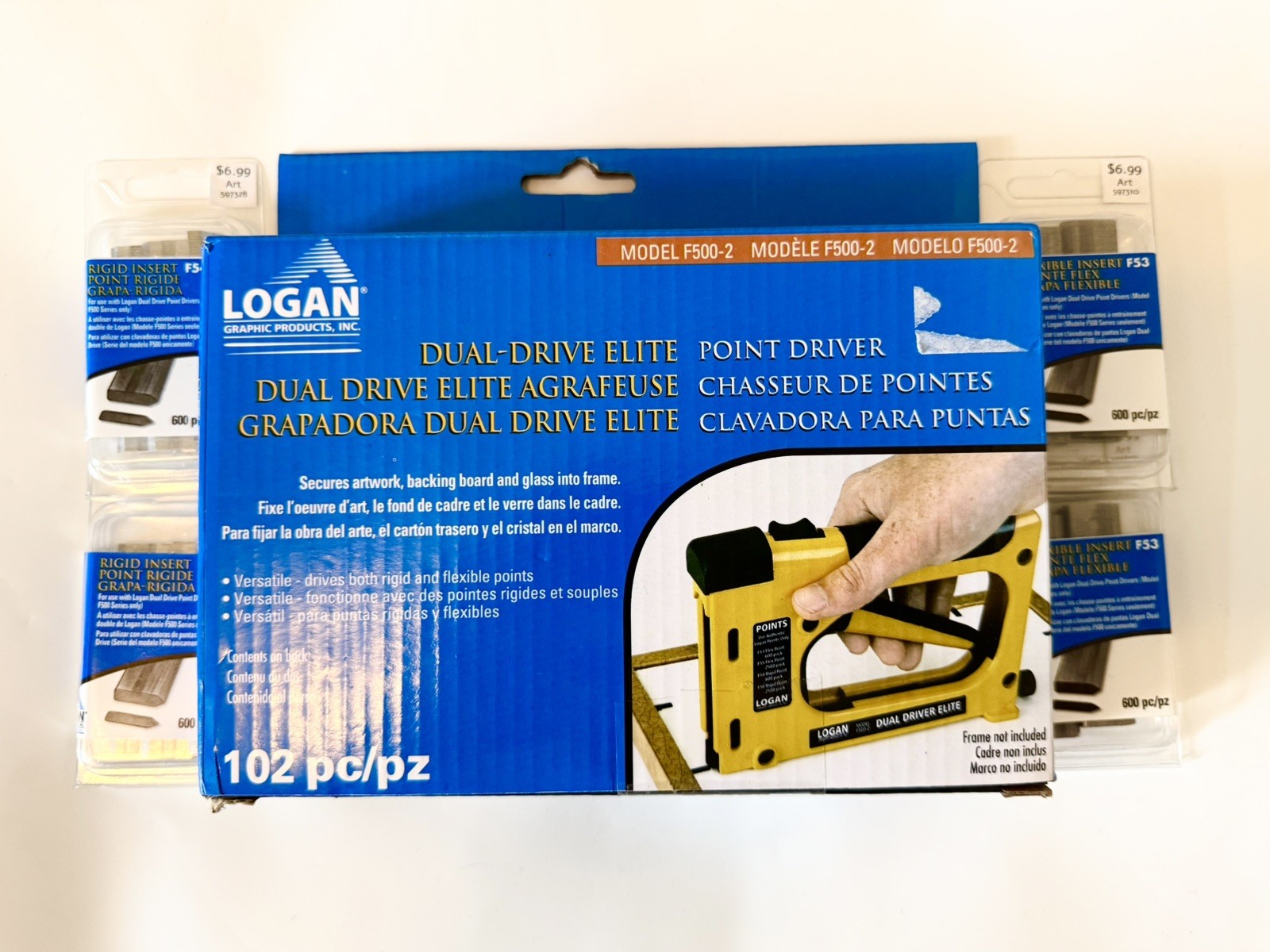 Logan Dual-Drive Elite Point Driver F500-2 & RIGID & FLEXIBLE INSERTS *NEW!