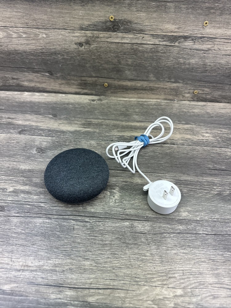 Google Home Mini Smart Assistant - Charcoal  AS-IS Untested