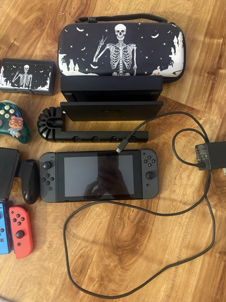Nintendo Switch Console Bundle w/ Joy-Con & Animal Crossing Controller