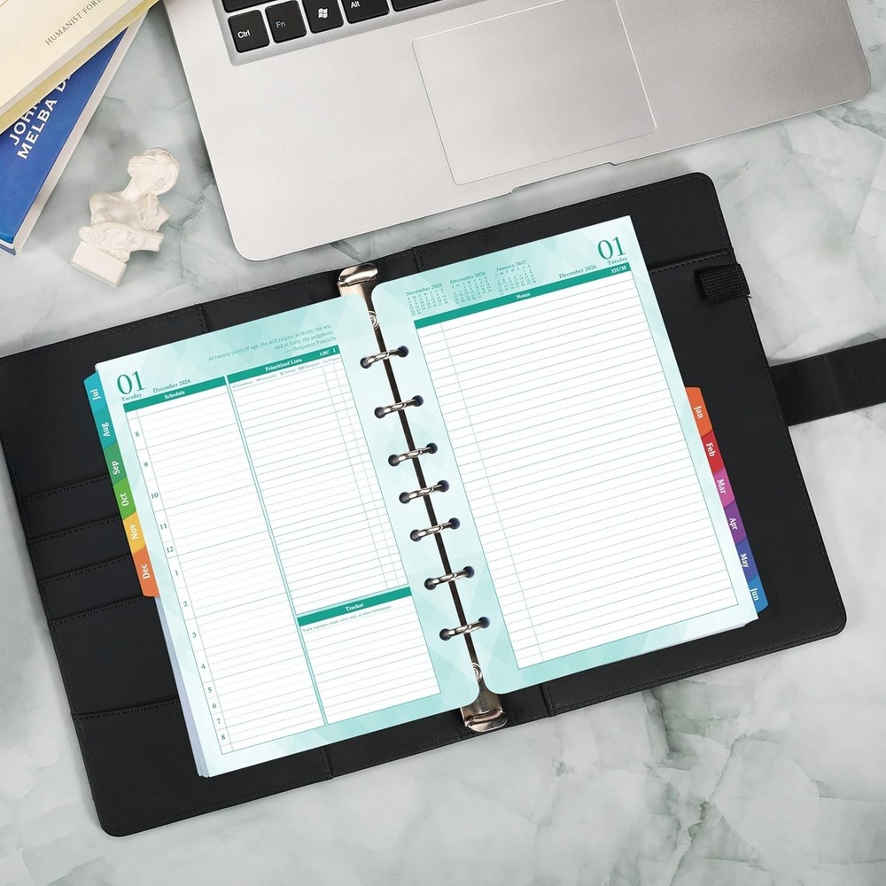 Comprehensive Daily Planner Refills 2026-2027: Task Lists & Notes Included