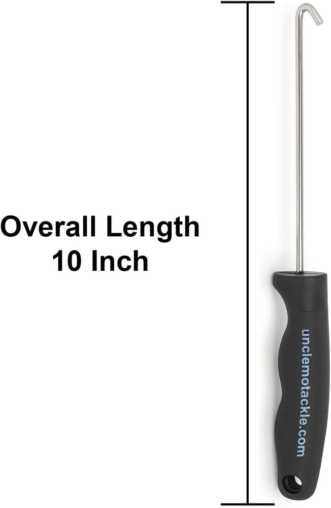 UMT - Durable Hookout, Fish De-Hooker, 10" Hook Remover 3 Pack, Silver/Black