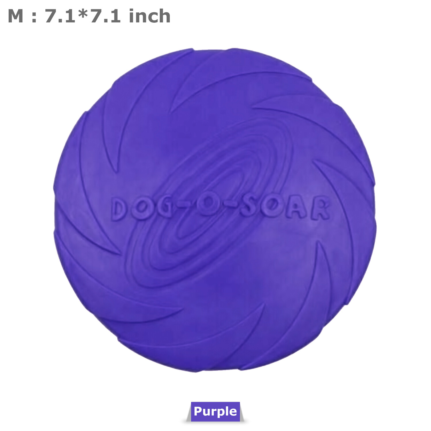 Dog Toy Flyer Flexible Durable Frisbee Disc LARGE Chew Fetch Toys