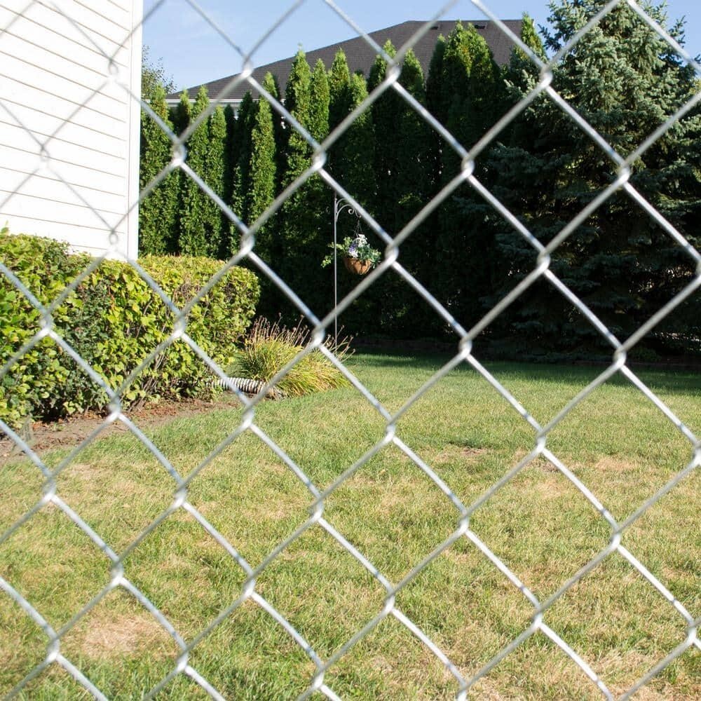 6 Ft. X 50 Ft. 11.5- Gauge Galvanized Steel Chain Link Fence Fabric Diamond Mesh