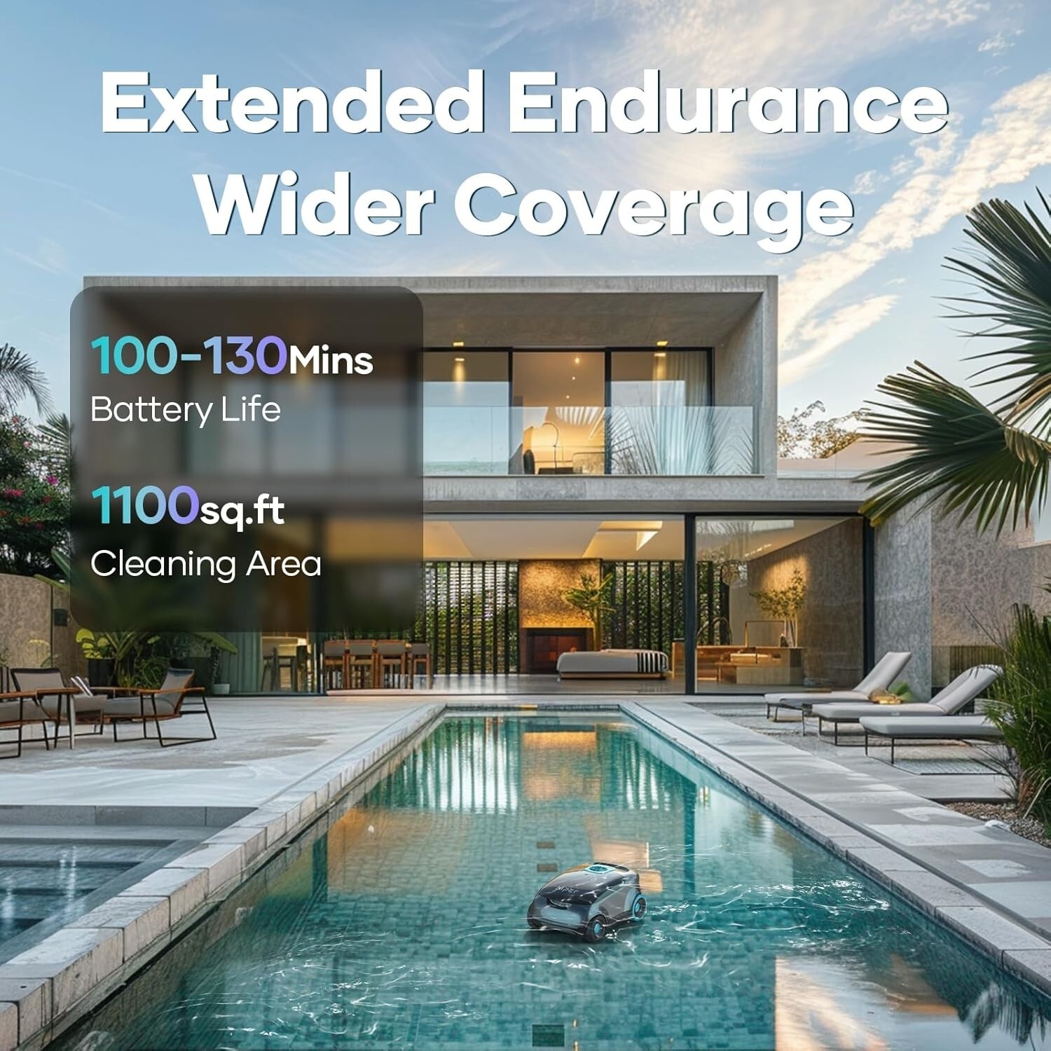 AIPER Scuba E1 Cordless Robotic Pool Cleaner for Above-Ground Pools 1,100 sq ft