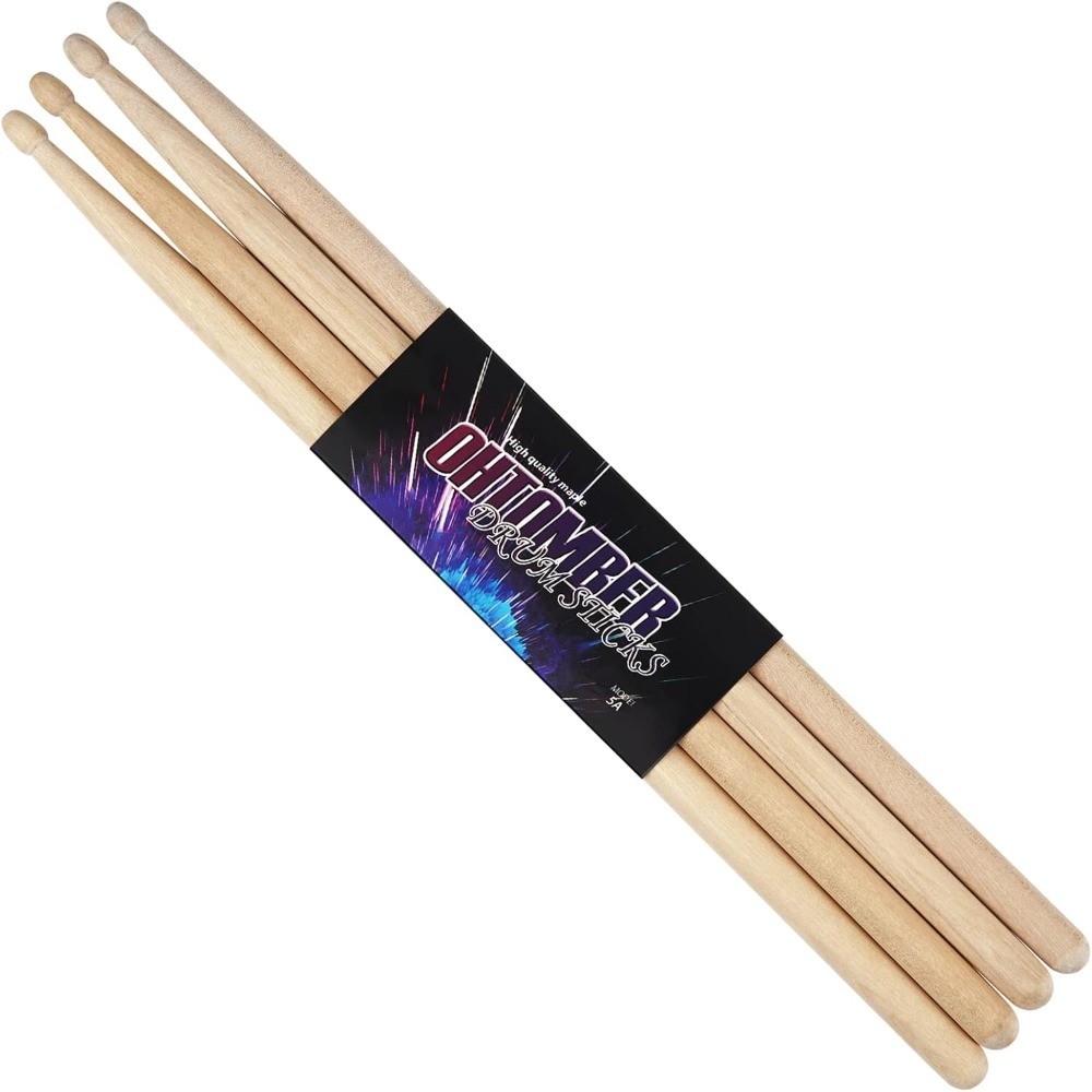 Drum Sticks, 2 Pair 5A Maple Drumsticks