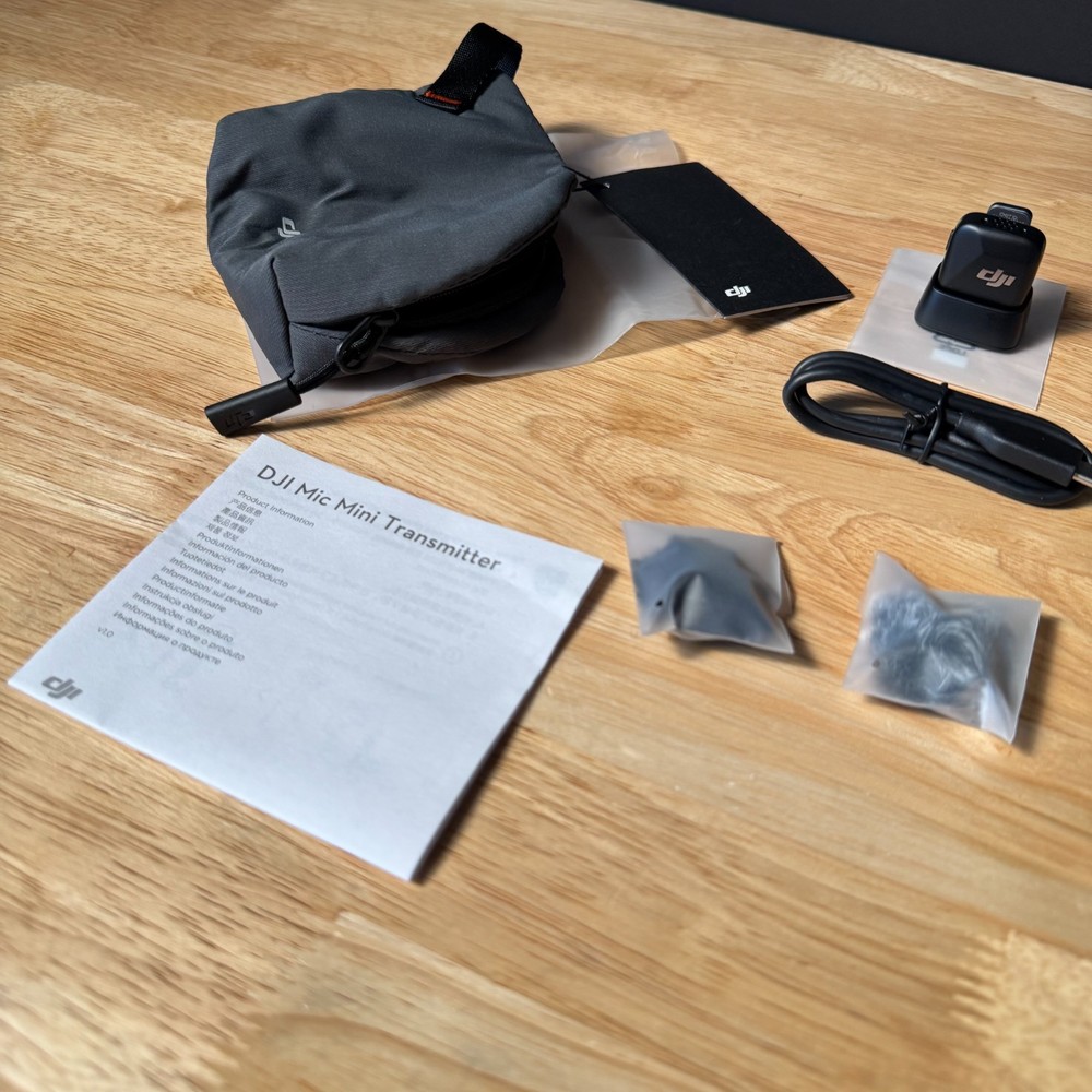 DJI Mic Mini Rechargeable High Quality Audio Wireless Microphone - Black