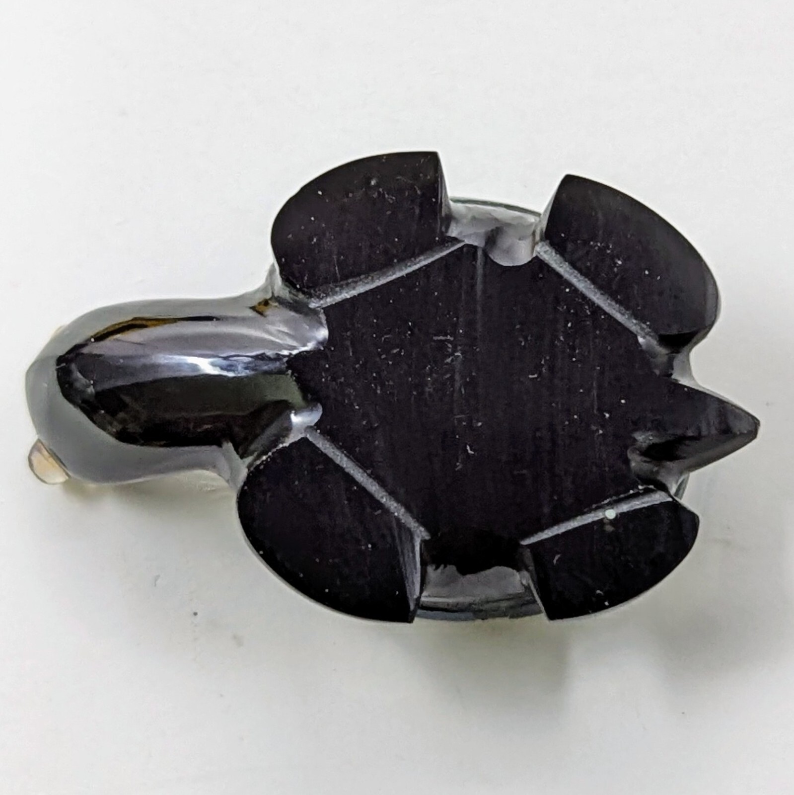 FIREY MEXICAN OPAL TURTLE CARVING 1.25 Inches Long "Stunning Colors"