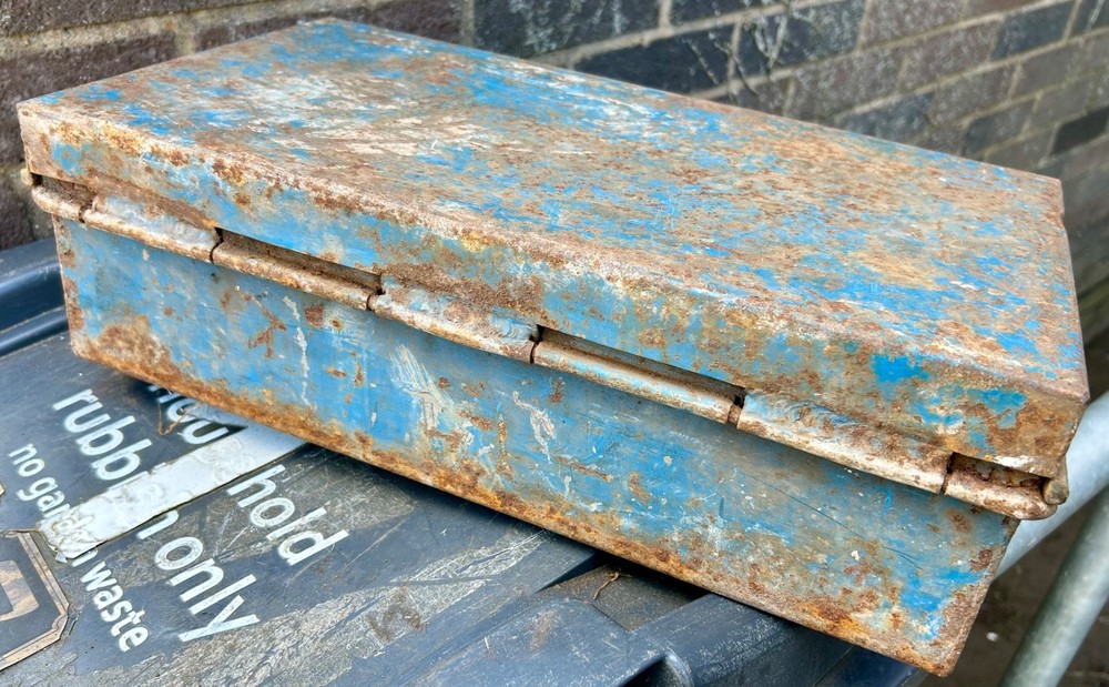 Vintage metal tool box