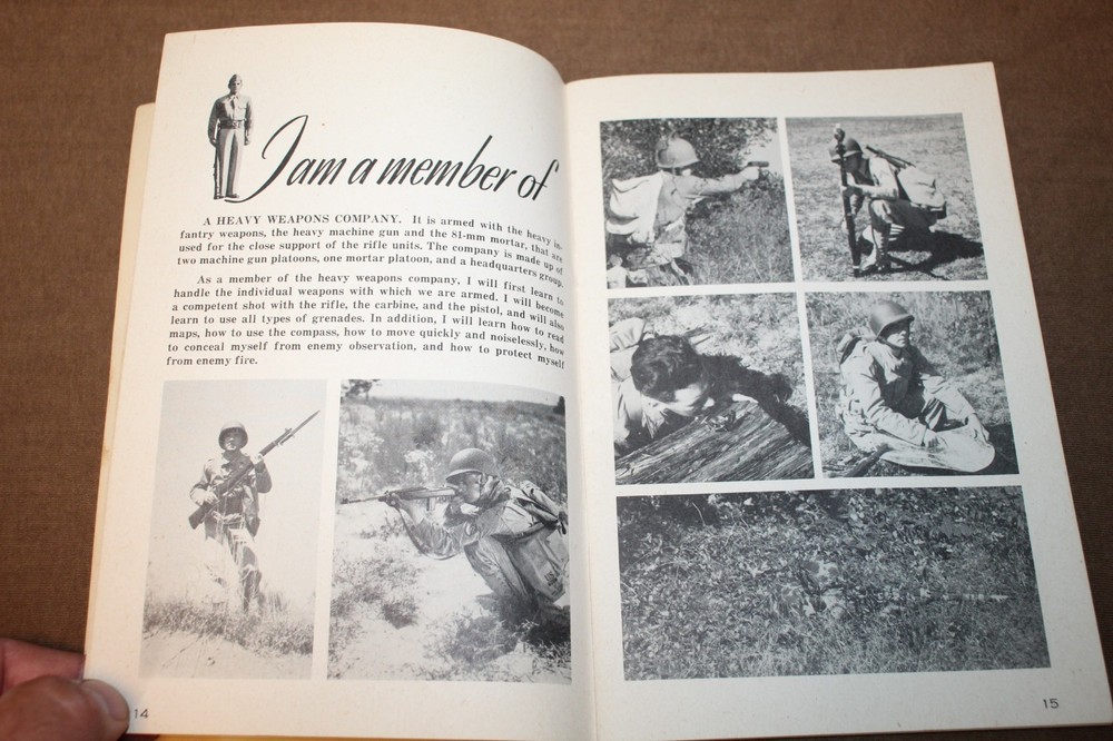 Original WW2 U.S. Army "IRTC" Infantry Training Booklet Named to GI w/Signatures