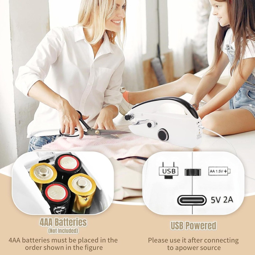 Sewing Machine W/Sewing Accessories Powerful Functionality For Silk/Wool/Curtain
