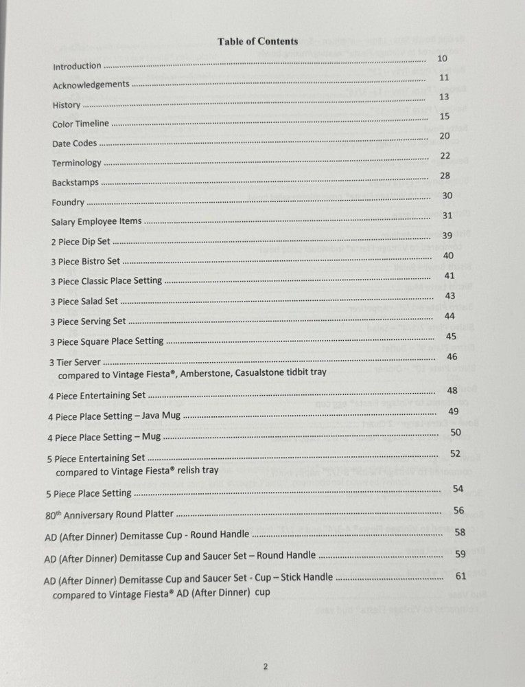 Post 86 Reference Guide - Book about Fiesta® Dinnerware