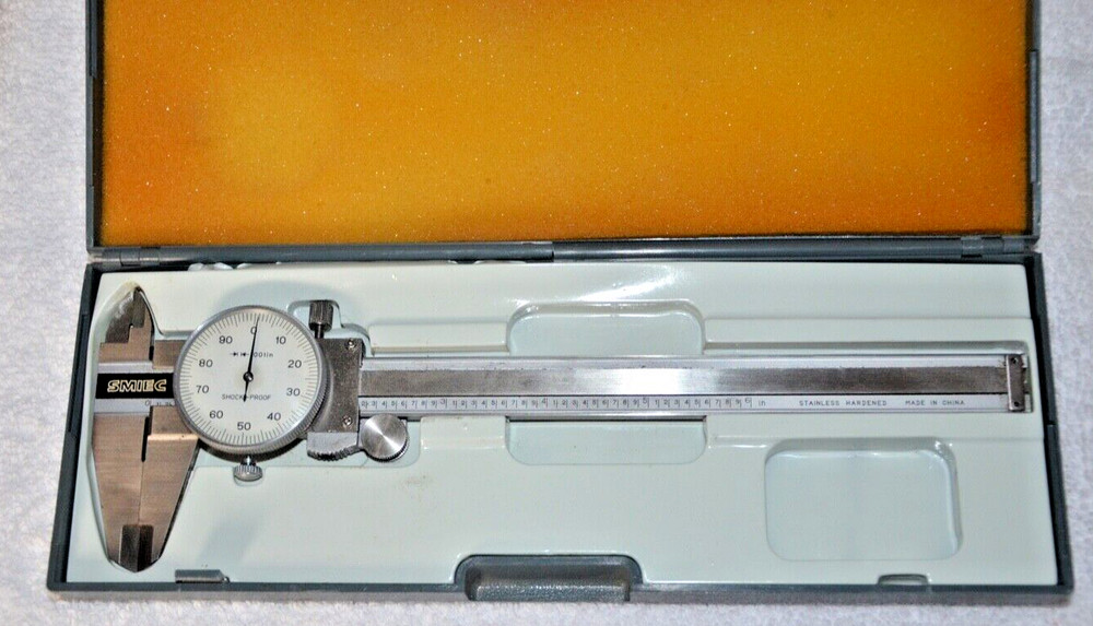 Smiec 9" Dial Caliper: 6" Range/.001 Dial Graduations