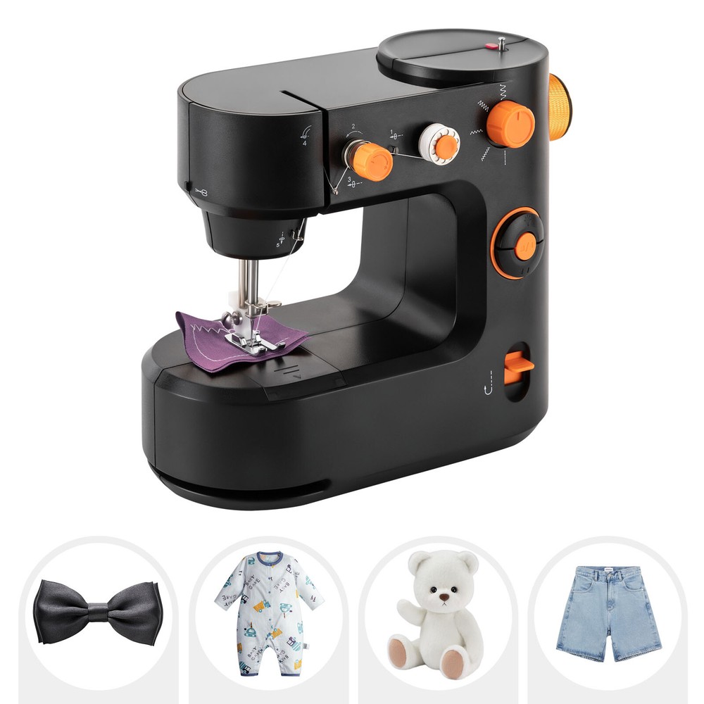 Portable Mini Electric Sewing Machine Two Modes With Storage Box For Beginners
