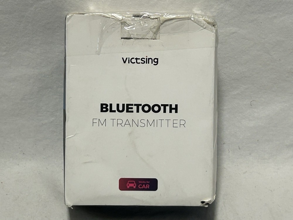 NEW Victsing Bluetooth FM Transmitter Model No BH347A OPEN BOX FOR CAR