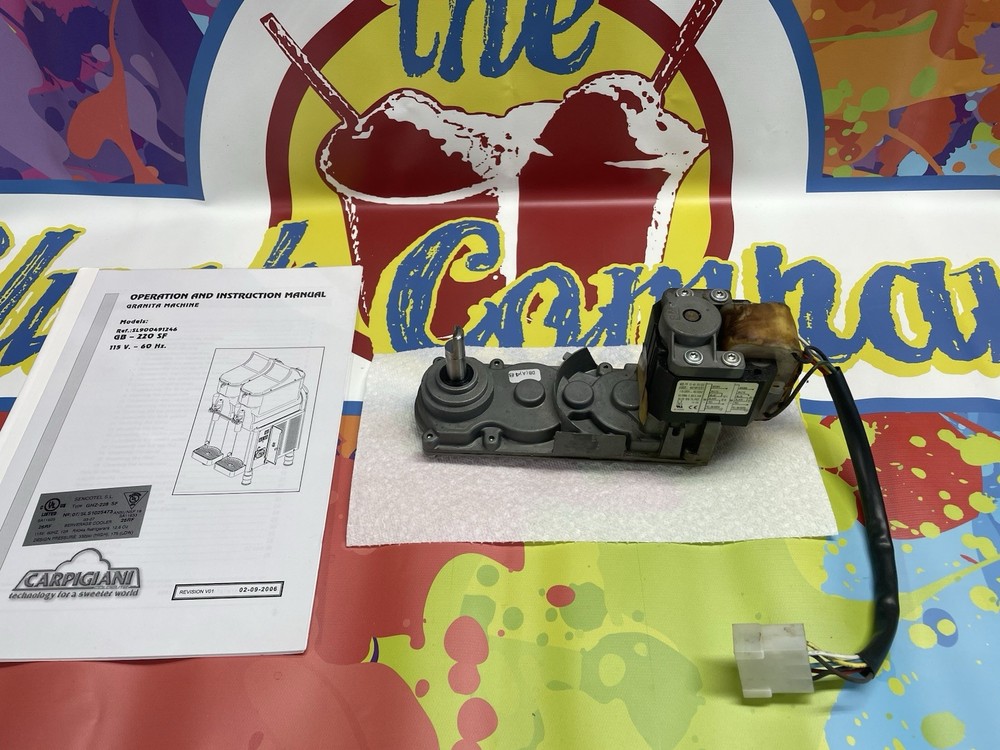 Slush machine gear motor. Carpigiani - sold under multiple brands