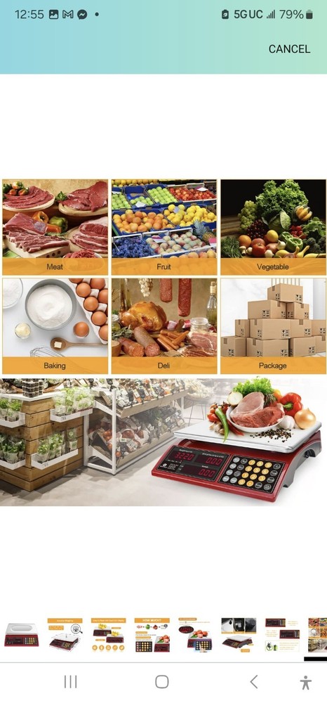 Bromech Price Computing Scale 66lb Digital Rechargeable Bcs-30-je21