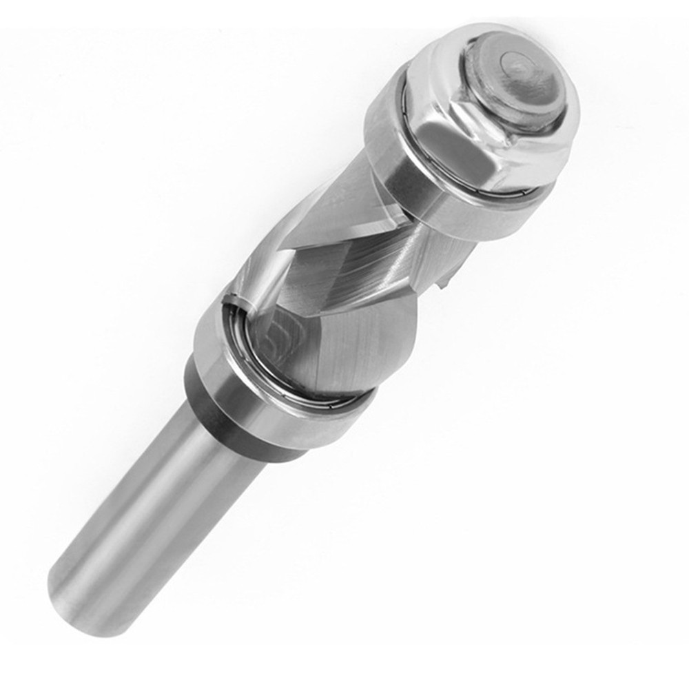 Router Bit Compression Spiral Flush Trim 12 Shank Carbide for Precision Work