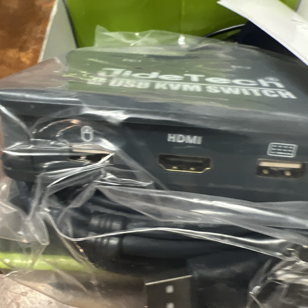 2- Port KVM Switch Box KVM Switches - Control Two Computer From A Single Console