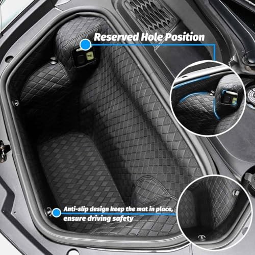 Binding Carpeted Full Cover Mat,Integrated All Front Trunk Cargo Mat Liners