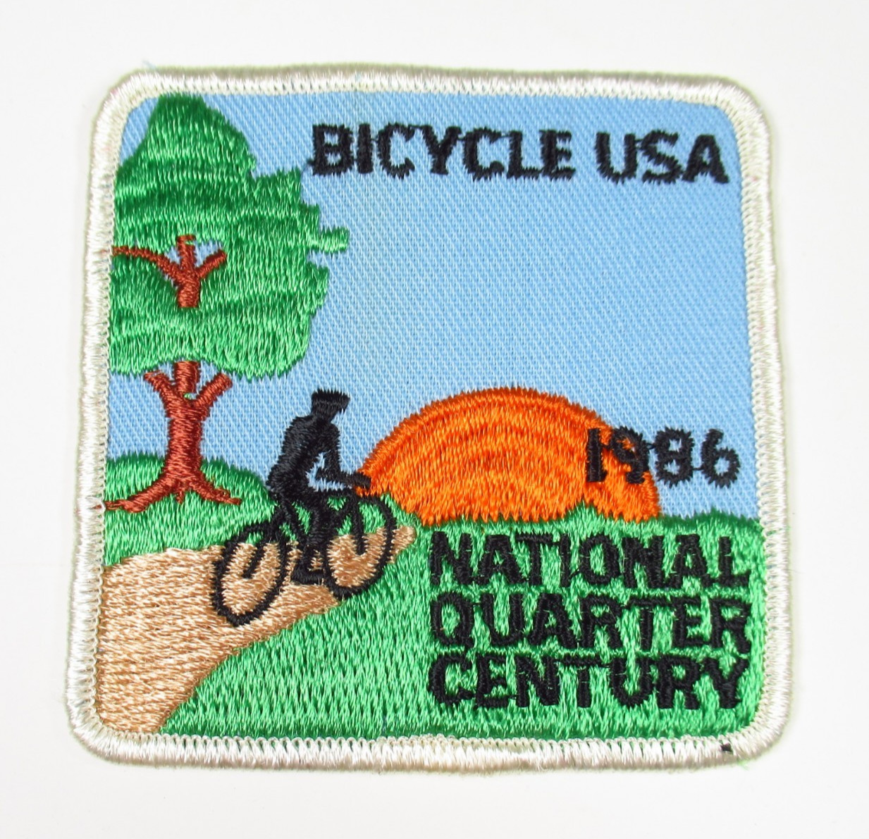 Bicycle USA National Quarter Century 1986 Vintage Cycling Patch