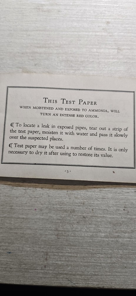 Ammonia Test Paper