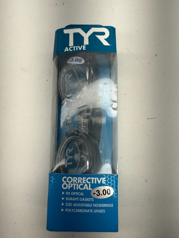 TYR Active Corrective Optical Performance Goggle (Clear, Size-3.0)