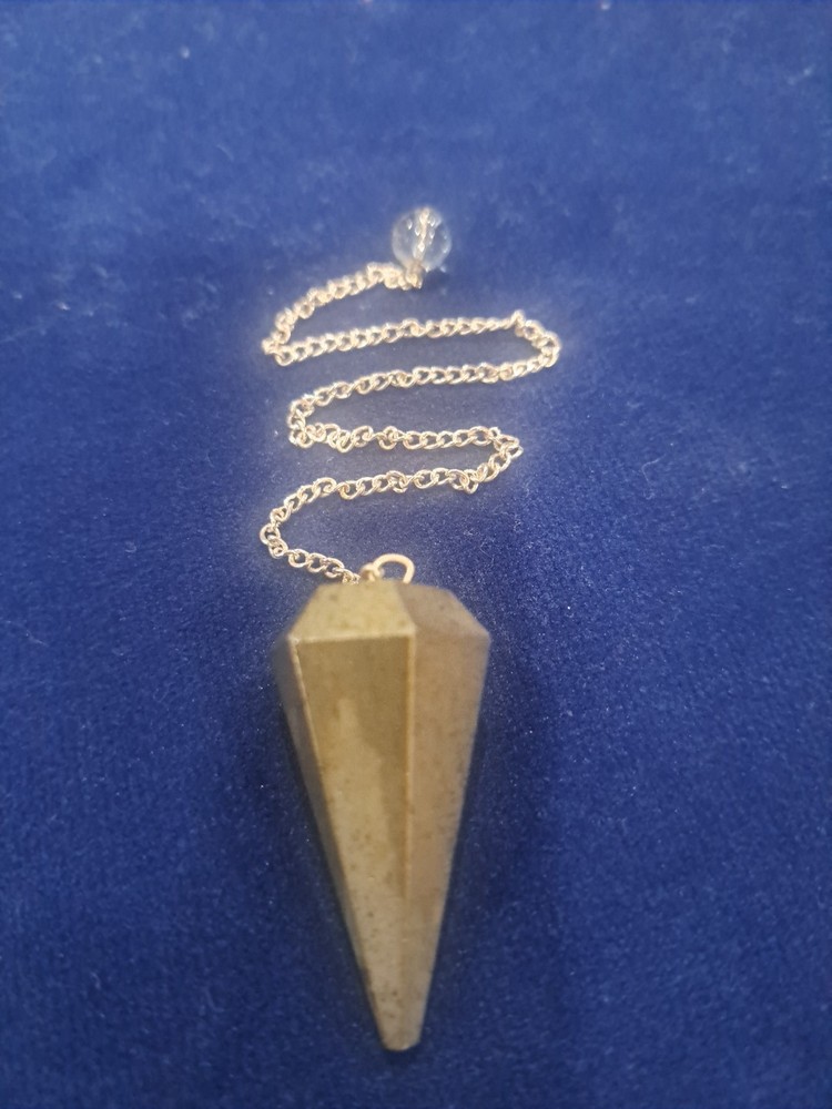 Pyrite Dowsing Crystal Pendulum