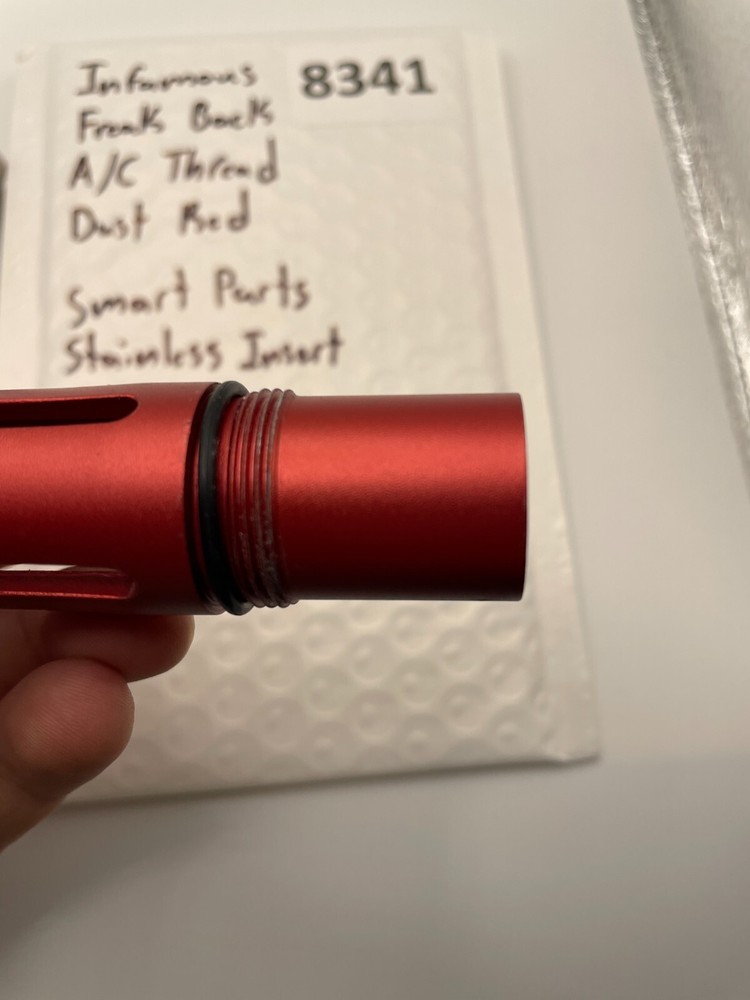 Infamous Freak Back A/C Thread Dust Red Smart Parts Stainless Insert 682