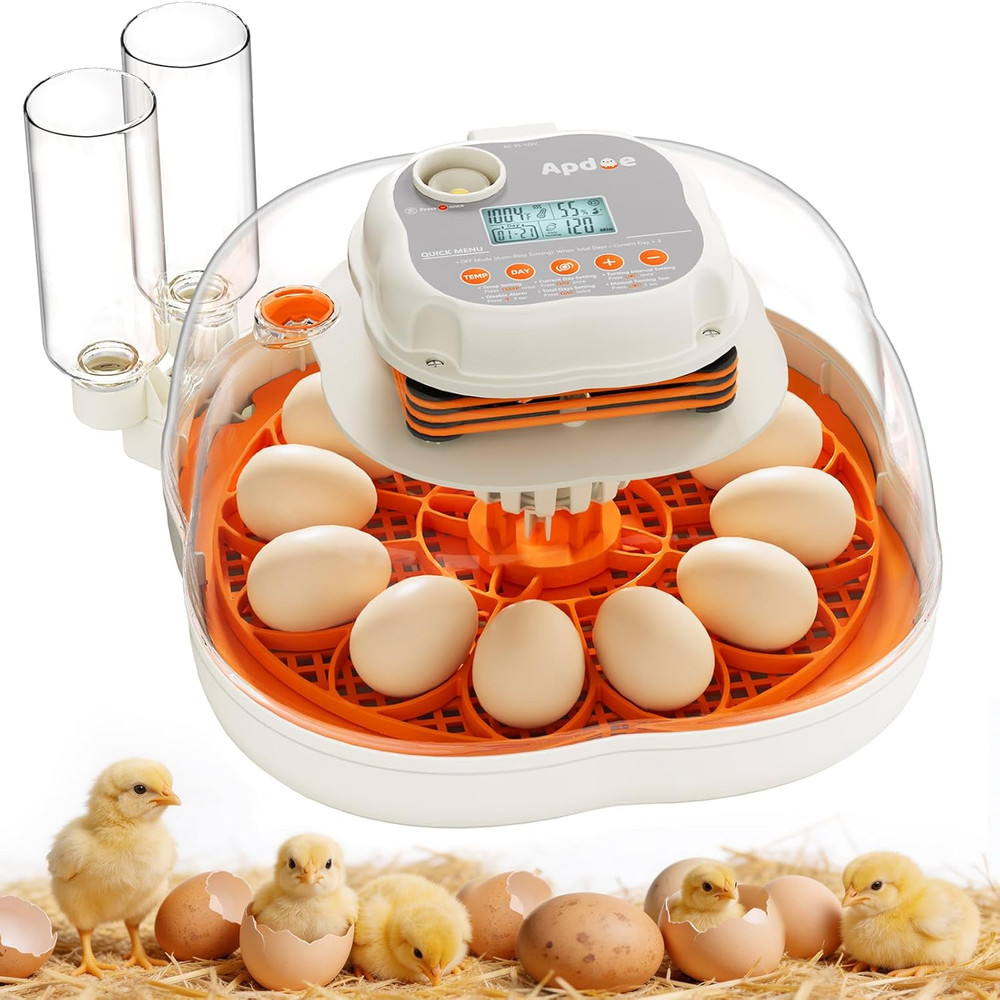 Egg Incubators for Hatching Eggs, Temperature and Humidity Control, Automatic Eg