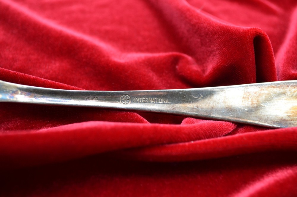 International brand Large Serving Fork Silver Plated