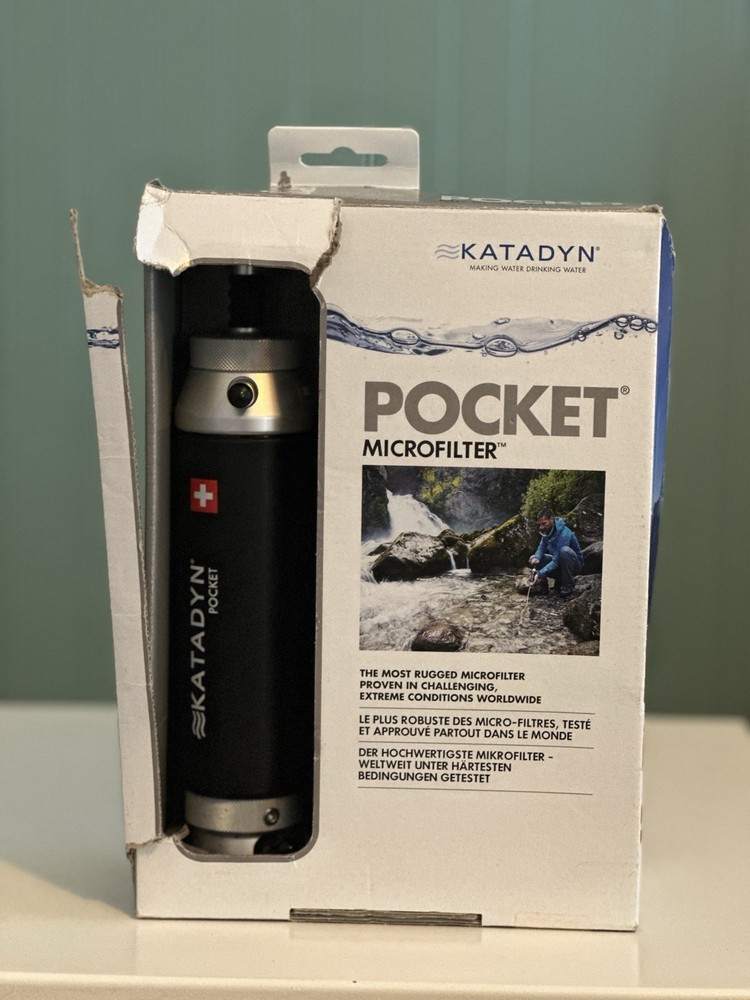 Katadyn Pocket Water MicroFilter for Backpacking & Emergency Preparedness 👀 box