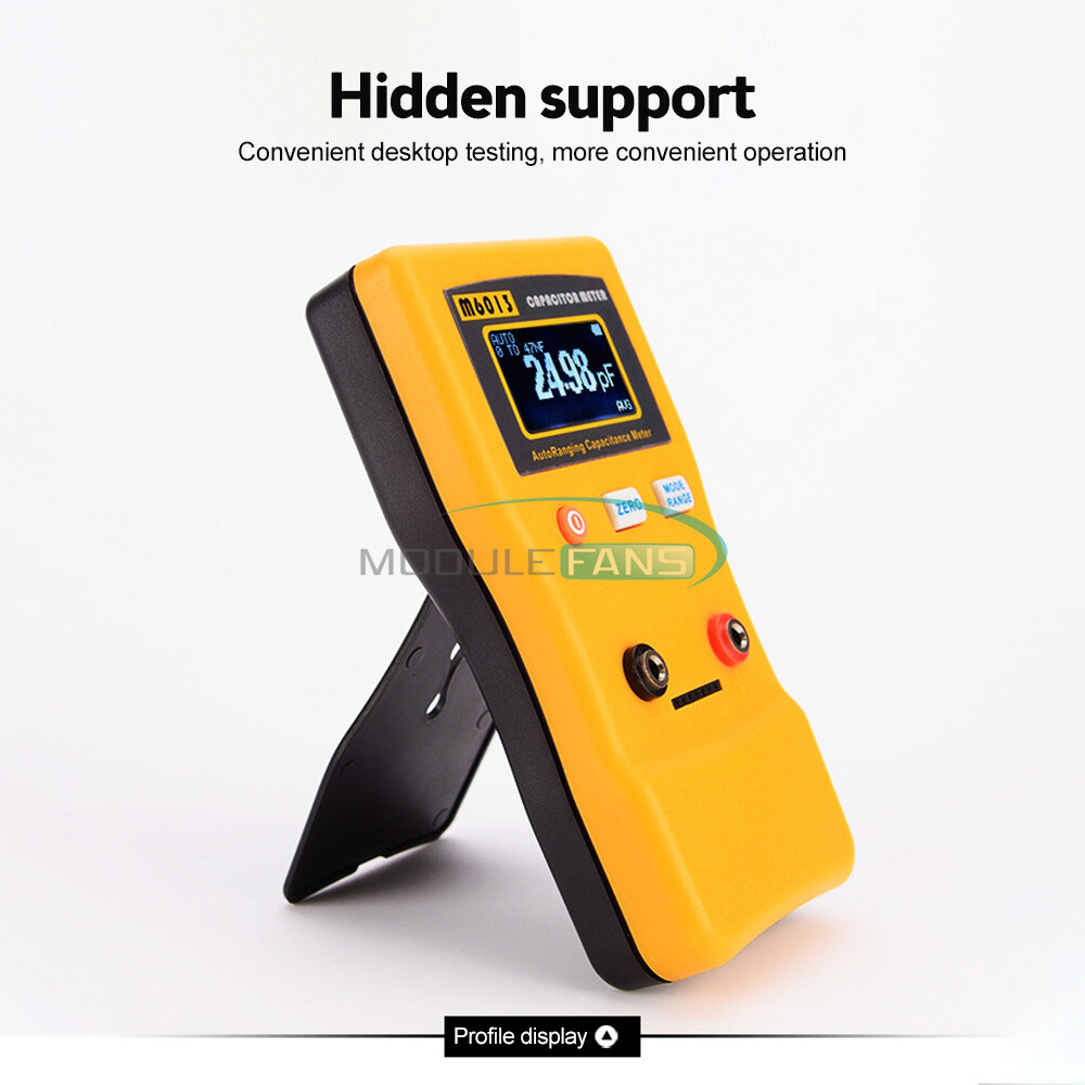 M6013 ESR Capacitance Ohm Meter Handheld Resistance Capacitor Circuit Tester