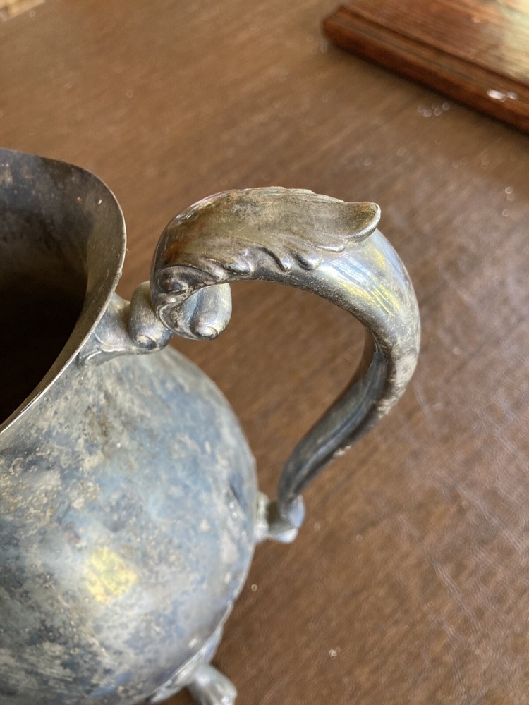Antique Ornate Silver Pitcher