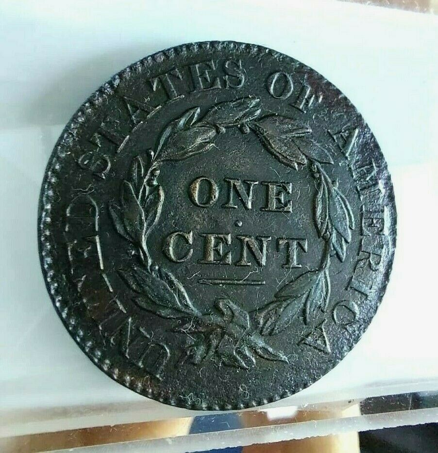 1827 Coronet Large Head Cent XF Copper KM#45 Clean