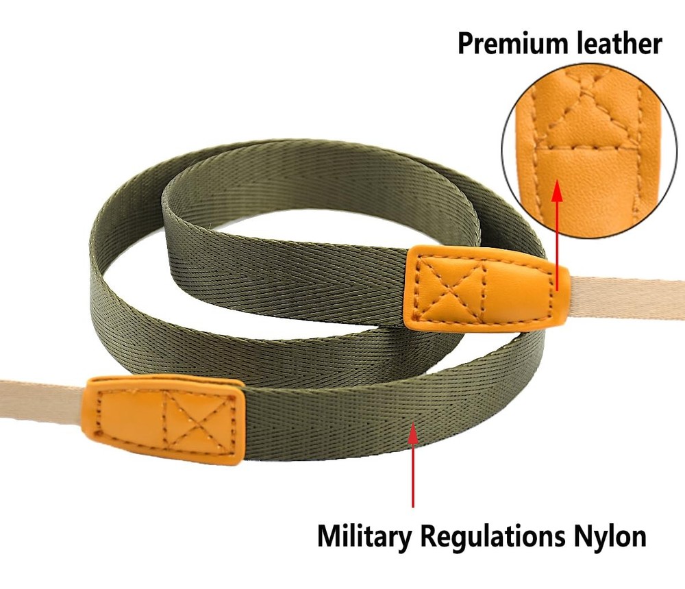Eorefo Camera Strap Neck with Quick-release Large, Army Green
